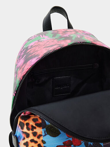 Backpack with floral motifs - 5