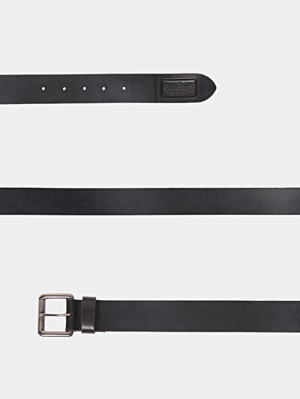 BADGEMAN Black leather belt - 1