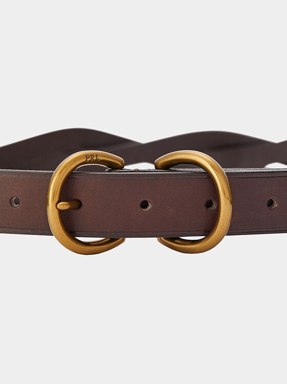 Колан в кафяв цвят - 2