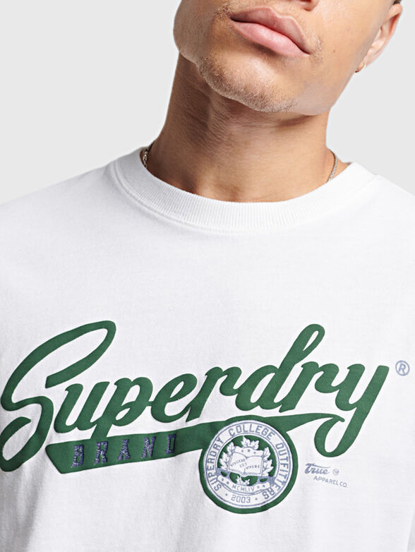 T-shirt with contrasting logo print - 4