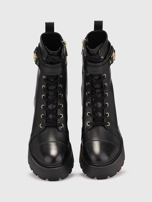 MANDY leather lace up boots - 6