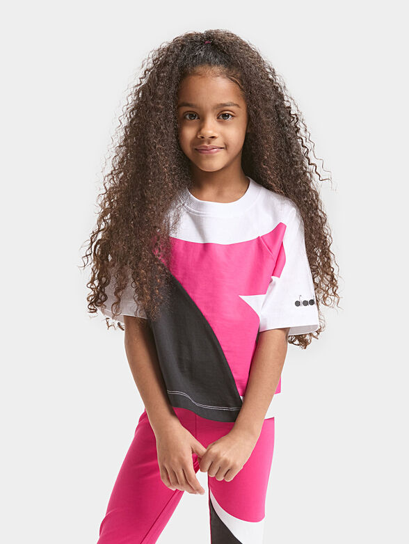 Cotton T-shirt with print - 1