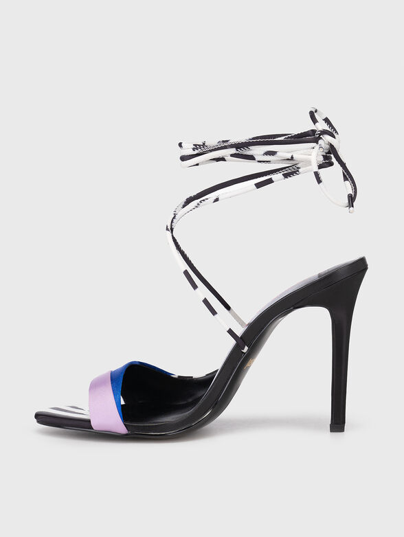 FONDO TAHLIA heeled sandals with contrast design - 4