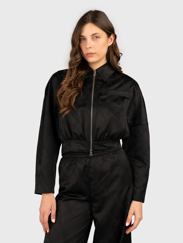 ALERIA transition jacket with monogram logo print - 0