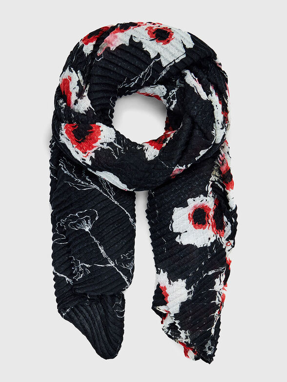 Floral print scarf - 1