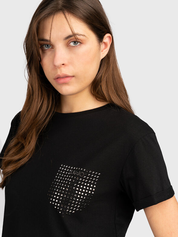 Cotton T-shirt with studs - 4