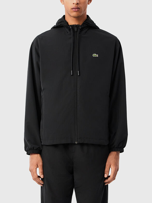 Black jacket with hood - 1