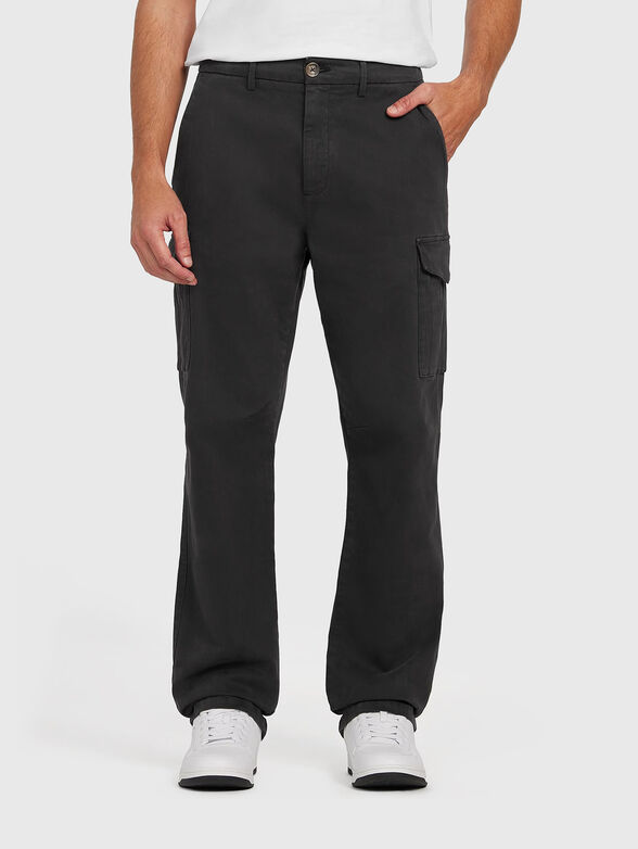 RUSSEL dark brown cargo pants - 1