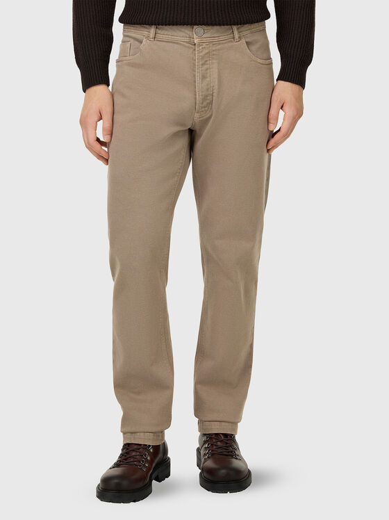 Дънки в бежов цвят - 1