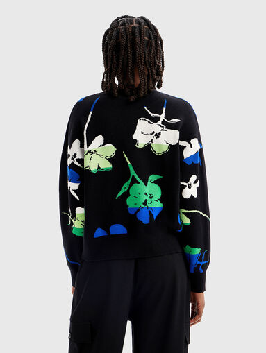 Sweater with floral motifs  - 3