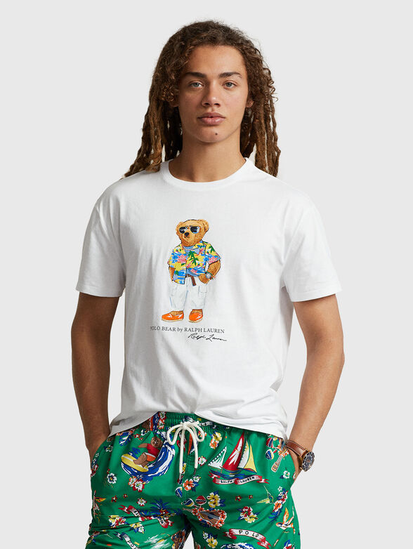 Cotton T-shirt with Polo Bear accent - 1