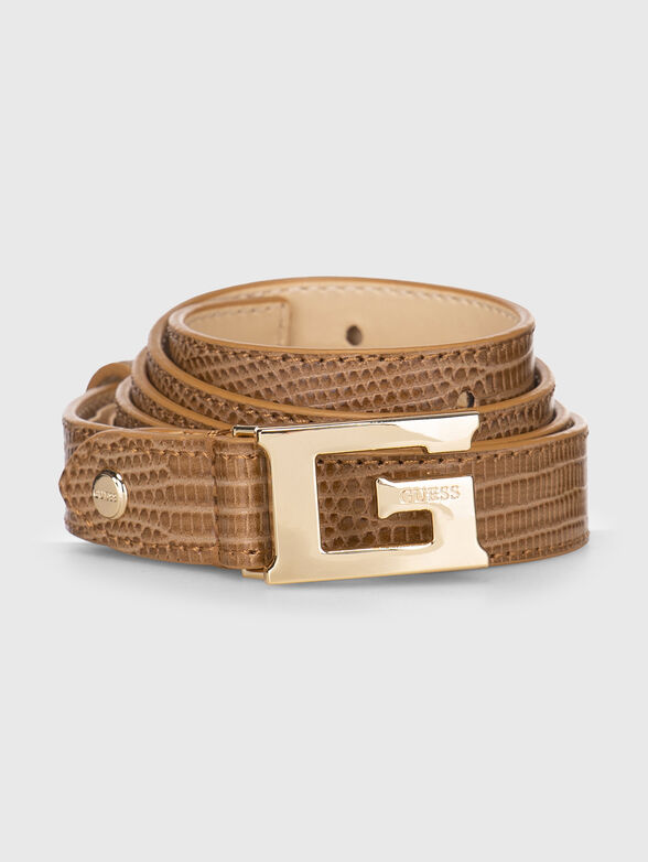 SESTRI belt with croco effect - 1