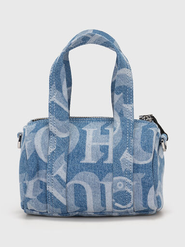 Denim bag with print - 3