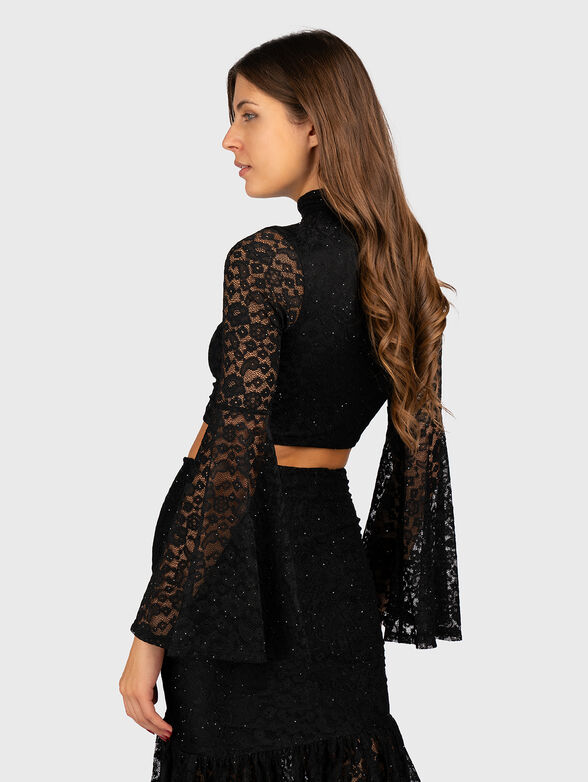 DOMINIQUE blouse with lace sleeves - 3