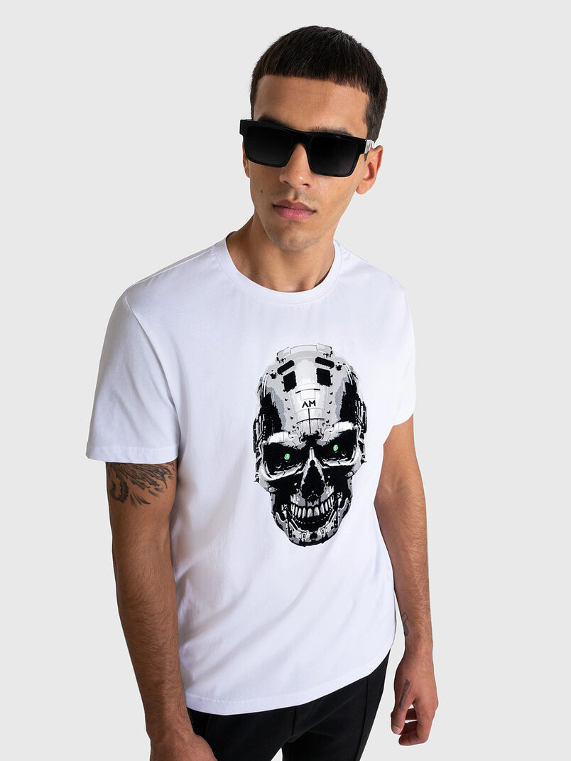 Black T-shirt with print - 3