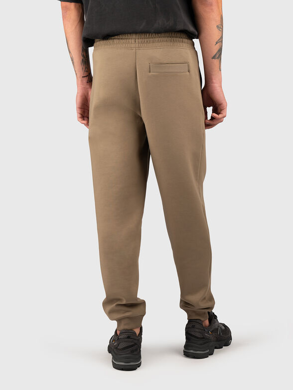 Cotton trousers with ties and logo detail - 2