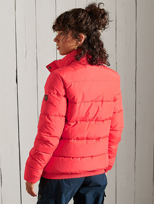 Puffer jacket with logo detail on the sleeve - 3