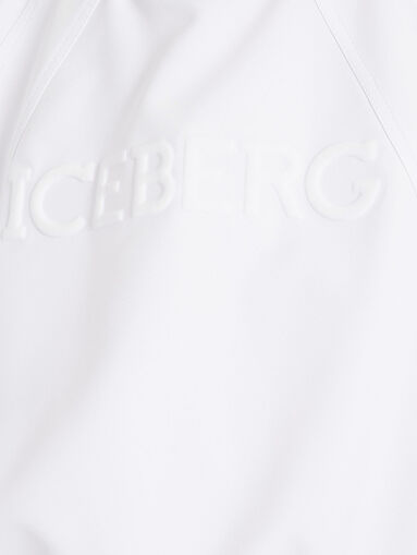 Short sleeve blouse with embossed logo - 5
