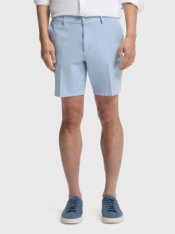 Къси панталони в син цвят - 1