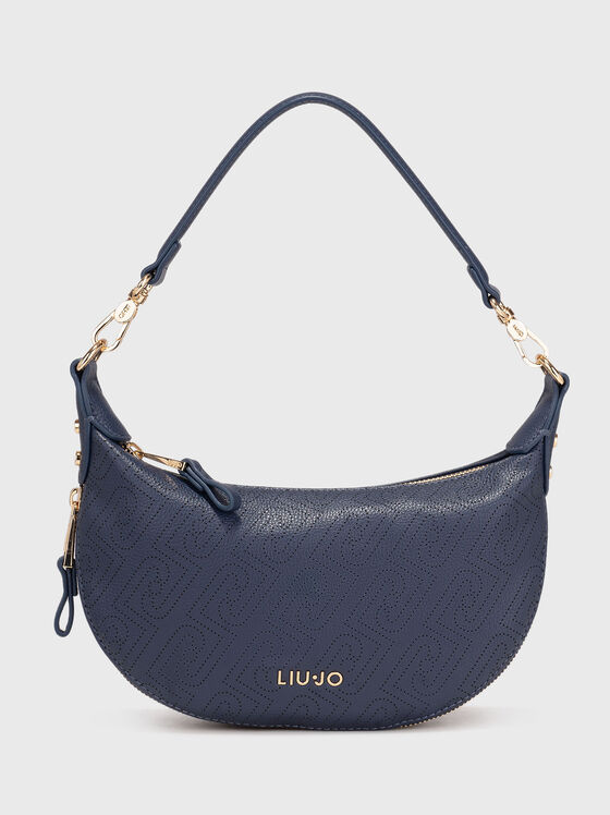 Чанта с перфорации и лого детайл - 1