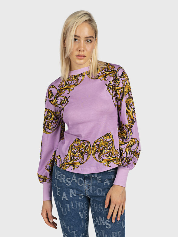 Blouse with accent back - 1