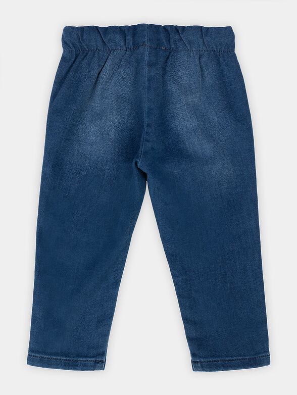 Blue jeans with applied rhinestones - 2