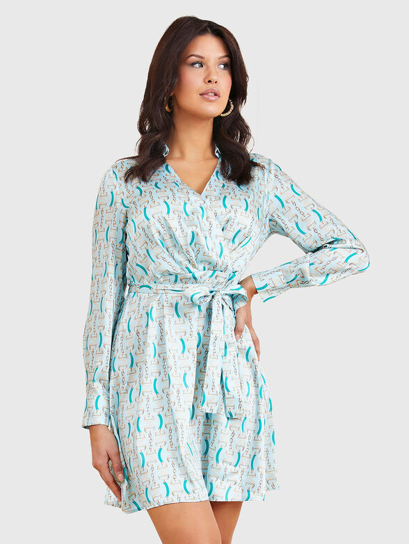 Dress with monogram print - 1