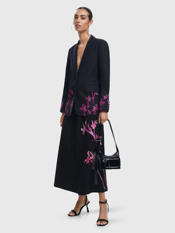 LIRIOS blazer with print - 2