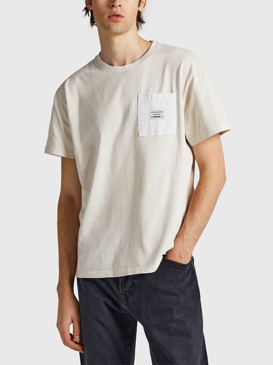 Памучна тениска OXFORD с джоб - 1