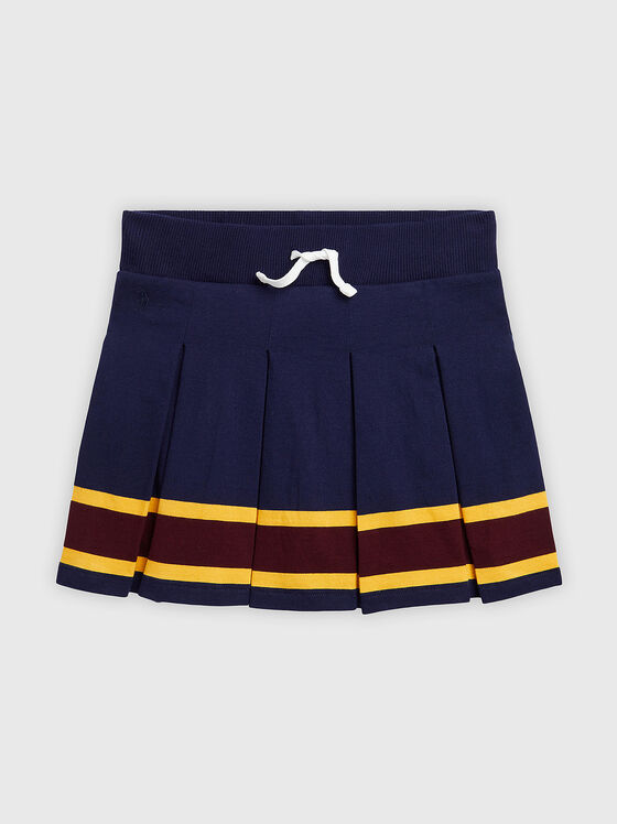 Плетена плисирана пола от памук - 1