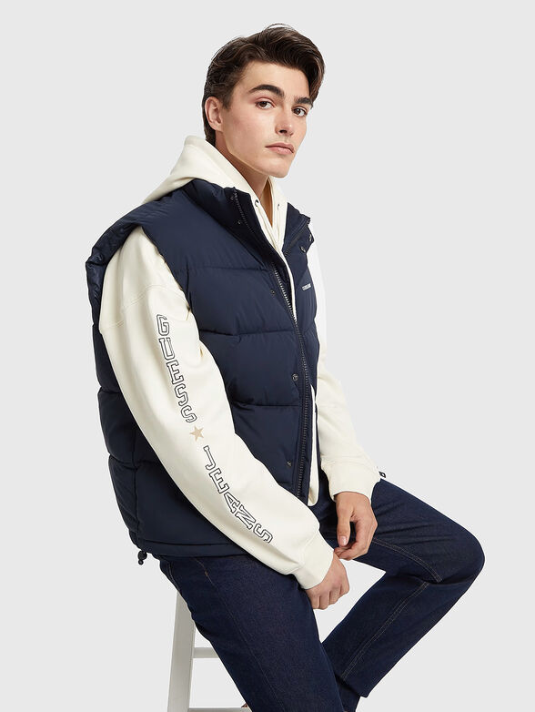 Cotton sweatshirt with hood and logo detail - 5