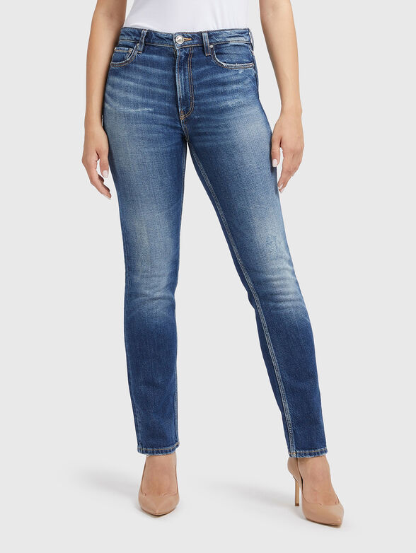 GIRLY blue jeans with washed effect - 1