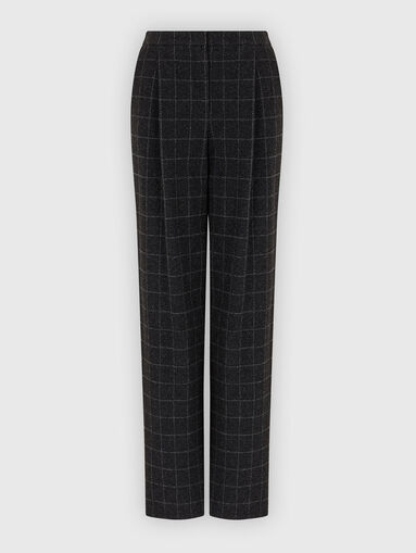 Wool blend printed trousers - 3