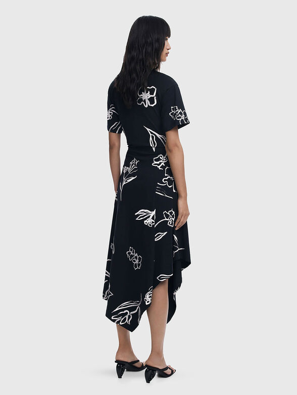CALMA cotton midi dress with print - 2