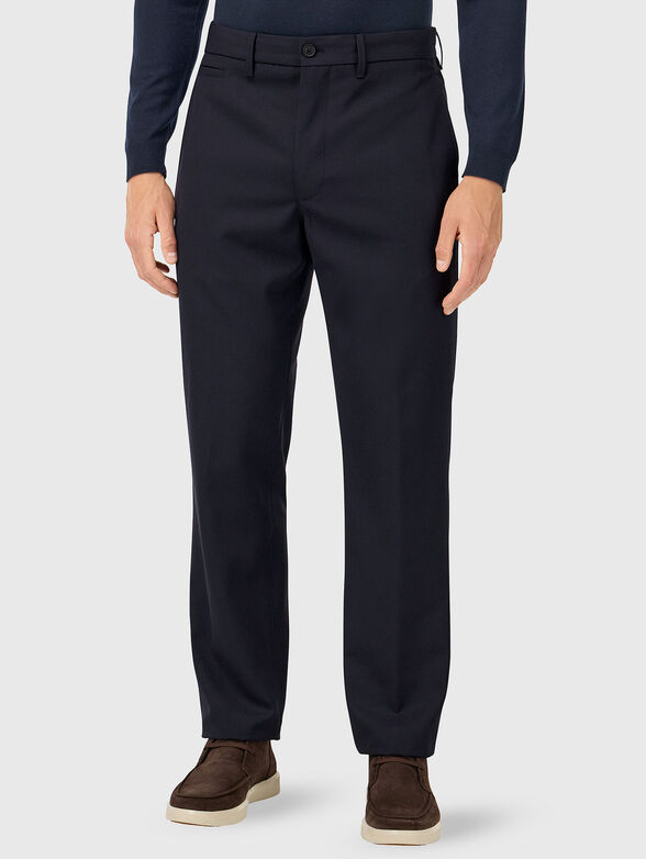 Wool blend trousers  - 1