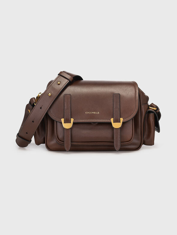 Brown genuine leather bag - 1