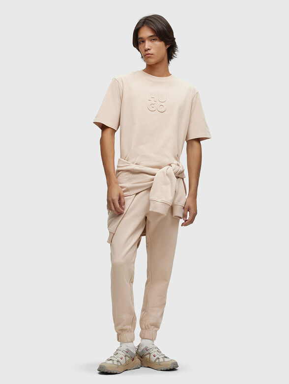 Cotton T-shirt with logo motif - 2