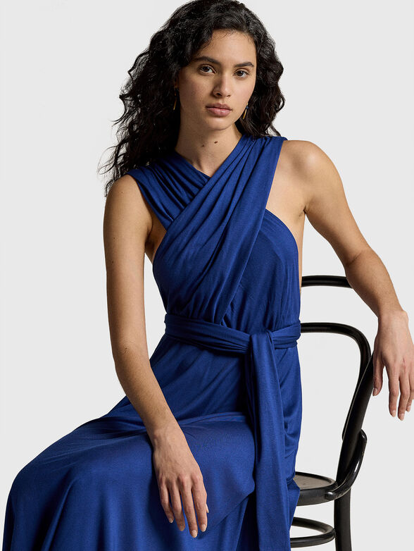 Halter neck midi dress - 5