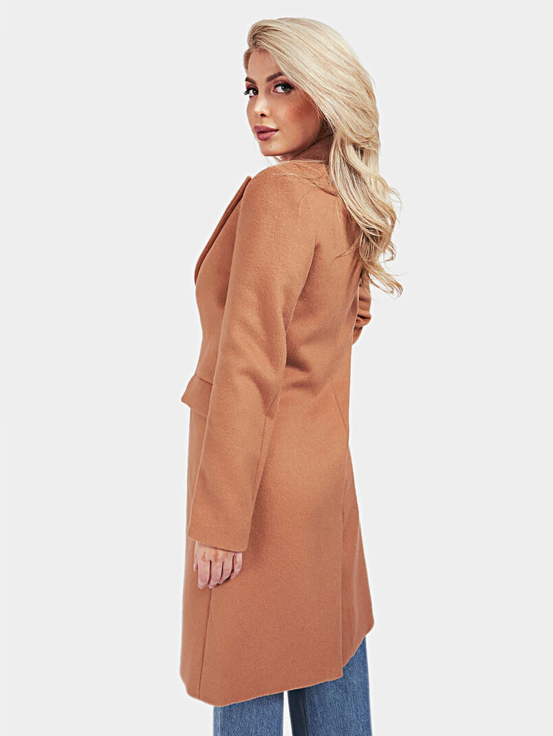 ADENORA Coat with logo embroidery - 3