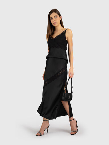 Saten midi skirt RELANDRA - 5