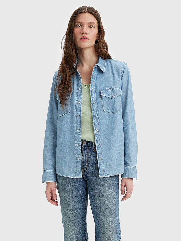 Blue denim shirt  - 1