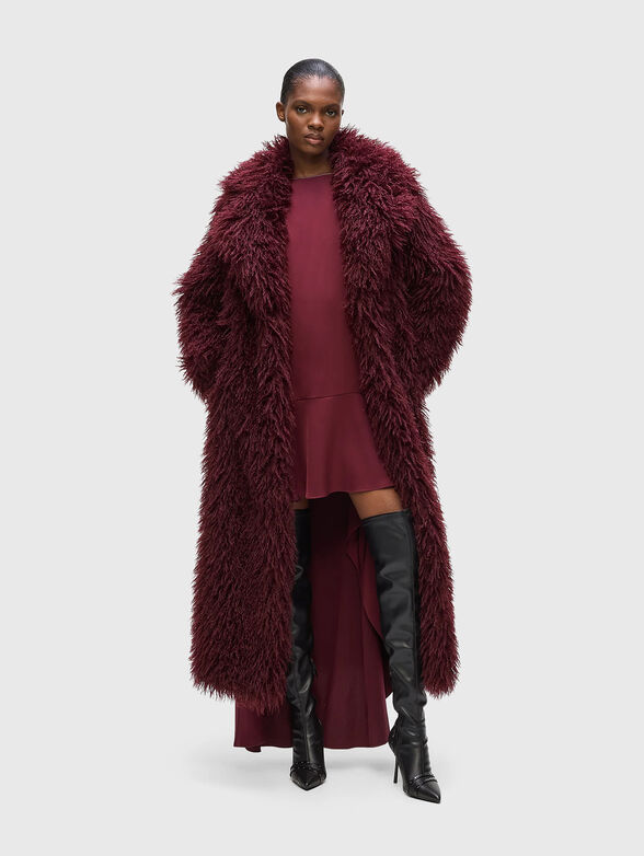 Long faux fur coat - 2