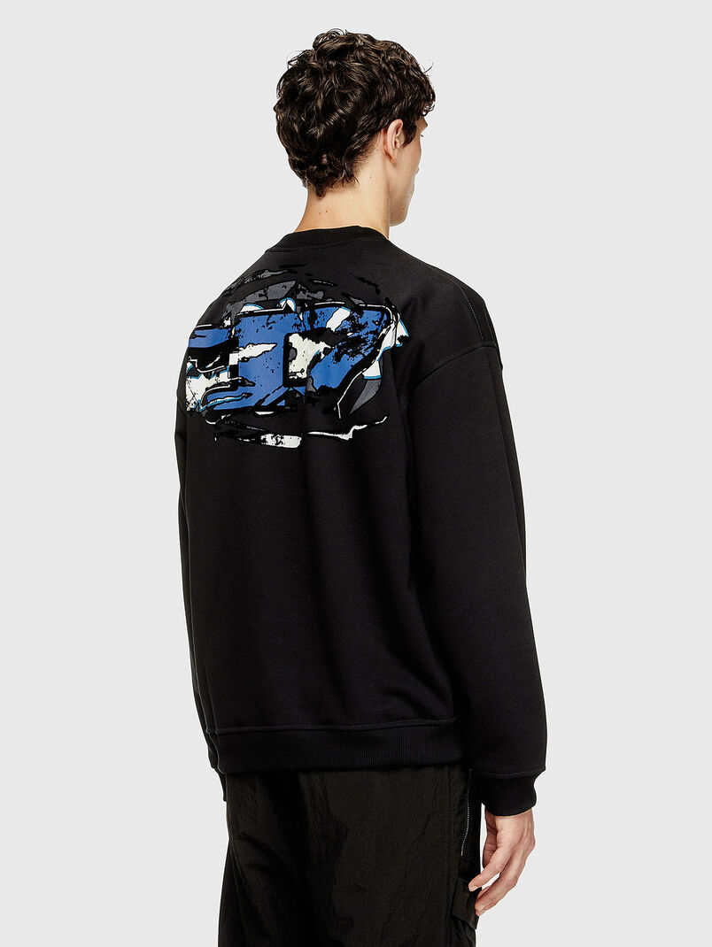 S-BOXT-T2 cotton sweatshirt with accent back - 3