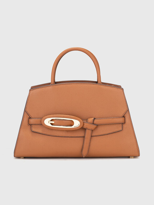 Leather bag with accent buckle - 1