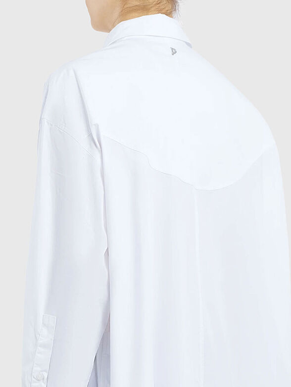 Oversized poplin shirt - 4