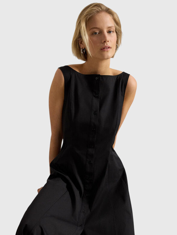 Cotton dress with buttons - 3
