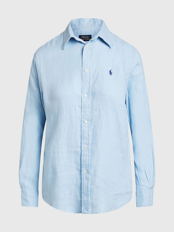 Long-sleeved linen shirt - 1