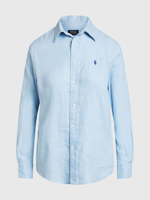 Long-sleeved linen shirt - 1