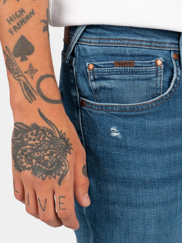 STANLEY blue jeans with distressed effect - 3