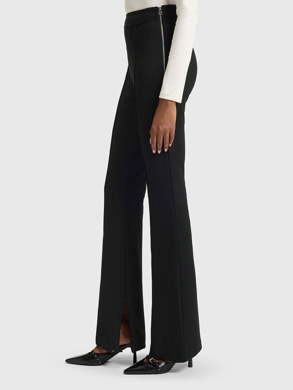 High waisted straight leg trousers - 3